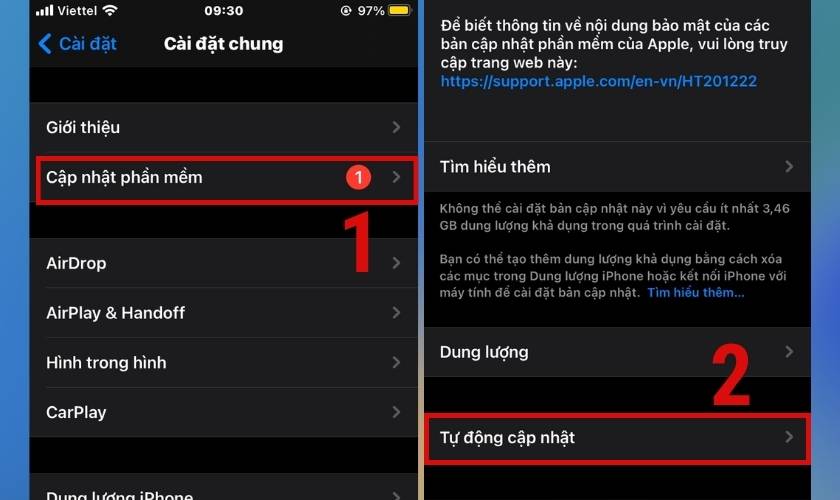 cập nhật phần mềm iphone nếu bị lỗi ios gây nóng máy 