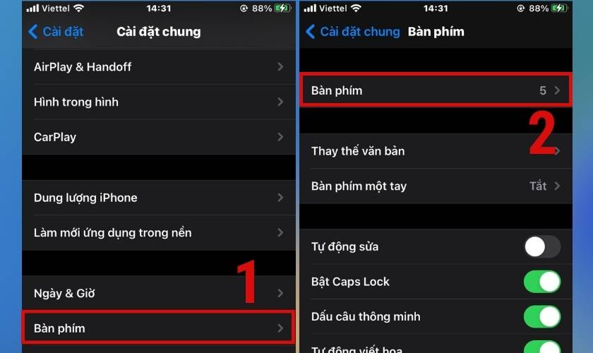 khắc phục ios 16 bị lỗi bàn phím không gõ được ttiếng việt 