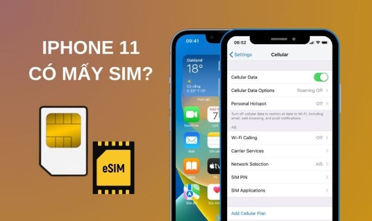 điện thoại iphone 11 có mấy sim