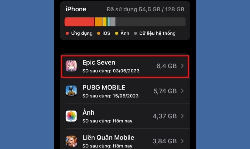 Gỡ bỏ ứng dụng để khắc phục iPhone bị chậm, lag 