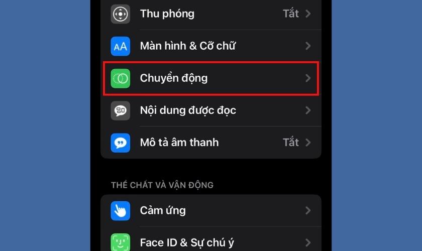 Tắt hiệu ứng chuyển cảnh trên iPhone để khắc phục tình trạng giật lag 