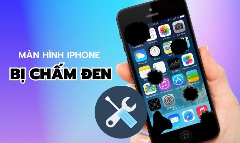 màn hình iphone bị chấm đen