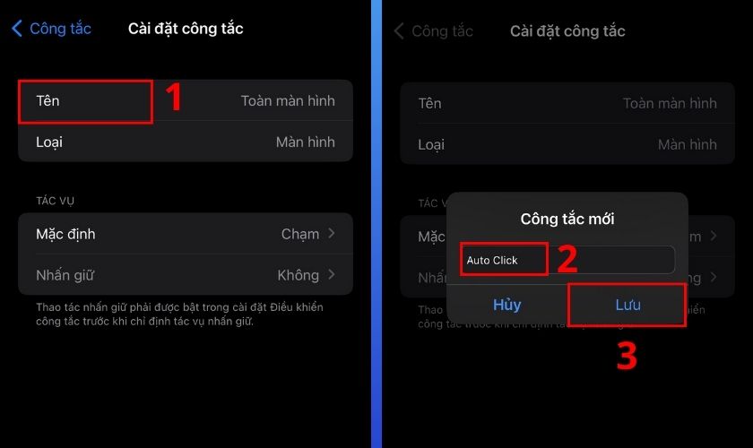 đặt tên auto click