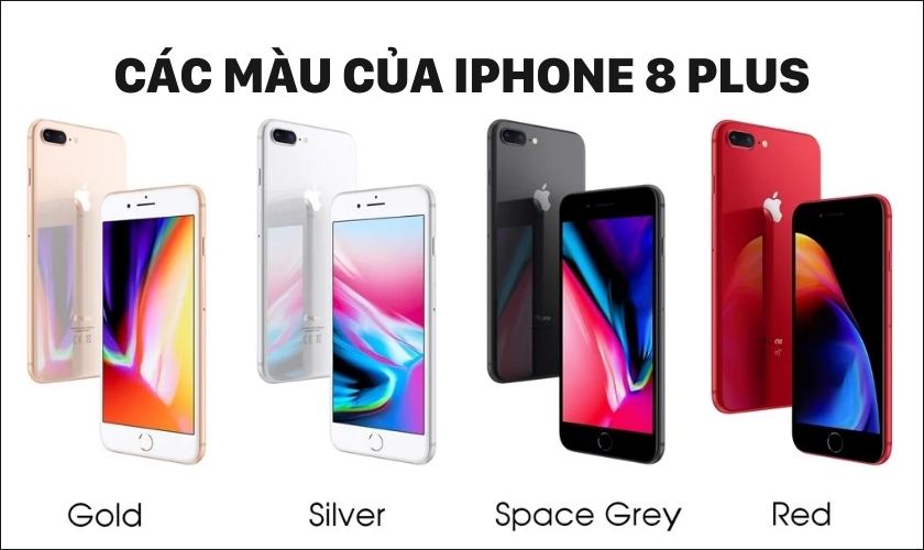 Giới thiệu iPhone 8 Plus có mấy màu