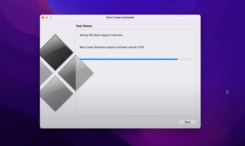 Tải và cài đặt phần mềm hỗ trợ cho Windows về MacBook