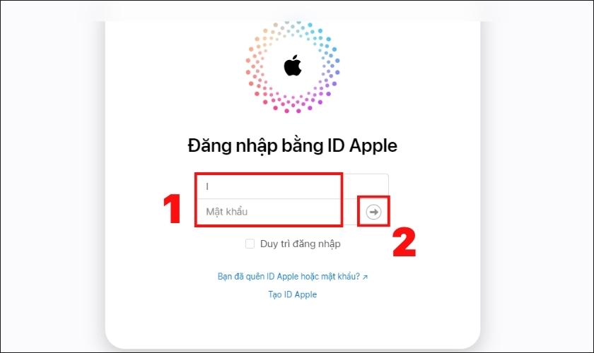 Đăng nhập tài khoản Apple ID trên iPhone 