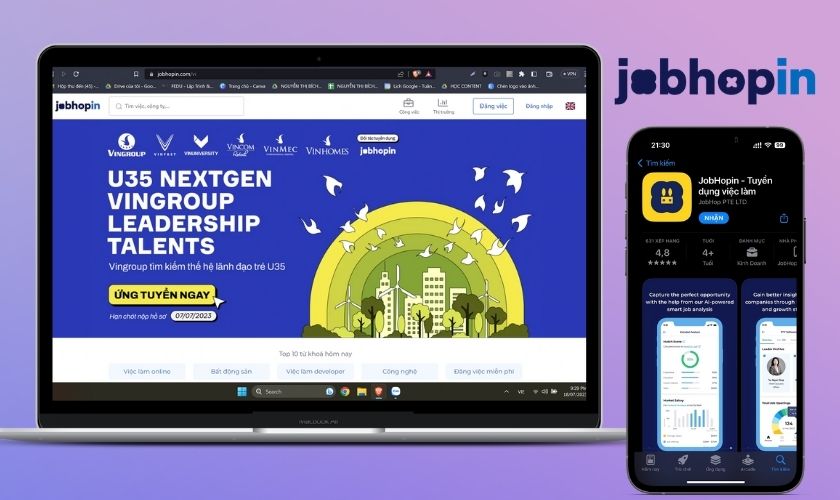 JobHopin app tìm việc uy tín cho người lao động