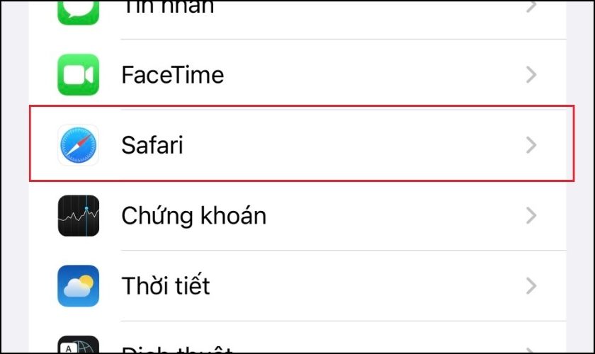 Cách bật cookie trên iPhone đối với Safari