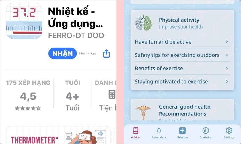  Đo nhiệt độ bằng iPhone với app Nhiệt kế - Ứng dụng nhiệt độ