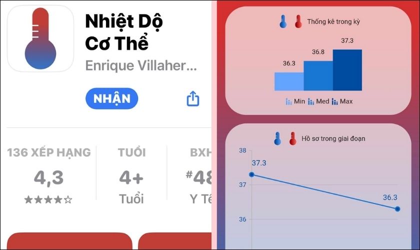 Cách đo nhiệt độ cơ thể bằng phần mềm Body Temp