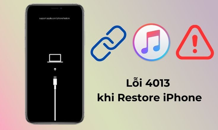 Lỗi 4013 khi Restore iPhone và cách khắc phục