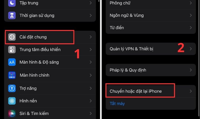 Đặt lại tất cả cài đặt trên iPhone khi bị lỗi không có dịch vụ