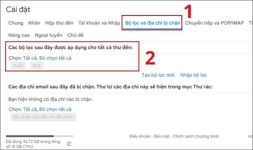 Các bước thực hiện kiểm tra bộ lọc để sửa lỗi