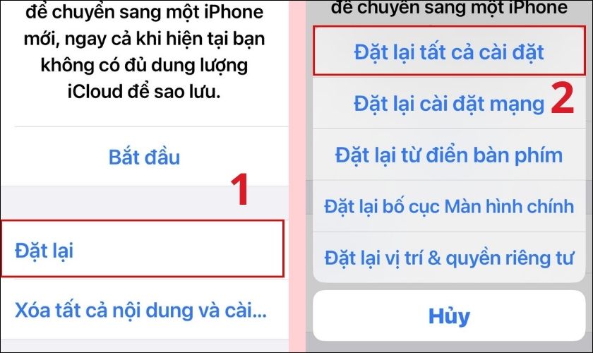 Khôi phục cài đặt gốc khi iPhone bị lỗi không nhận được thư đến trong Gmail