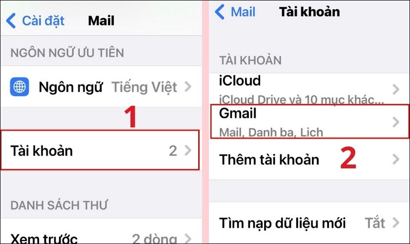 Khắc phục lỗi không nhận được thư đến trong Gmail trên iPhone