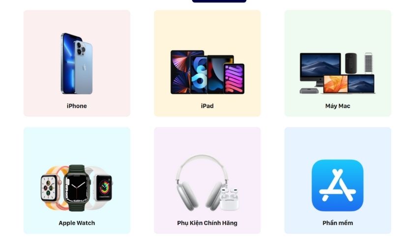 Các dịch vụ có tại trung tâm bảo hành Apple CareS quận 1