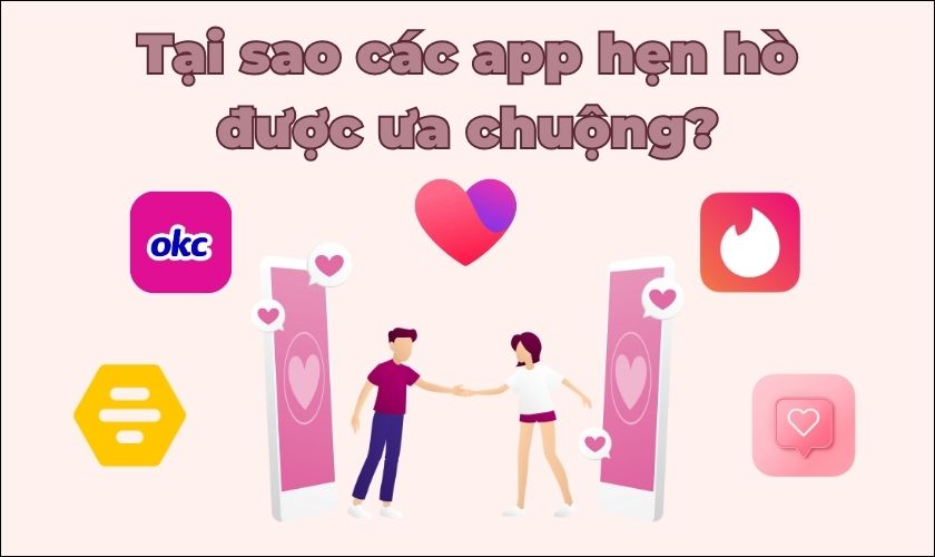 Tại sao các app hẹn hò được ưa chuộng?