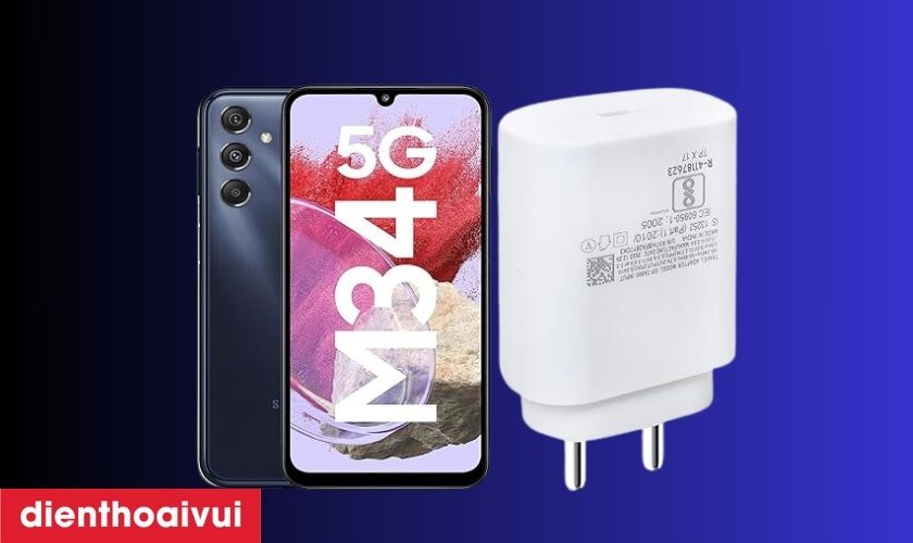 Samsung Galaxy M34 5G 8GB 128GB có sạc nhanh không?