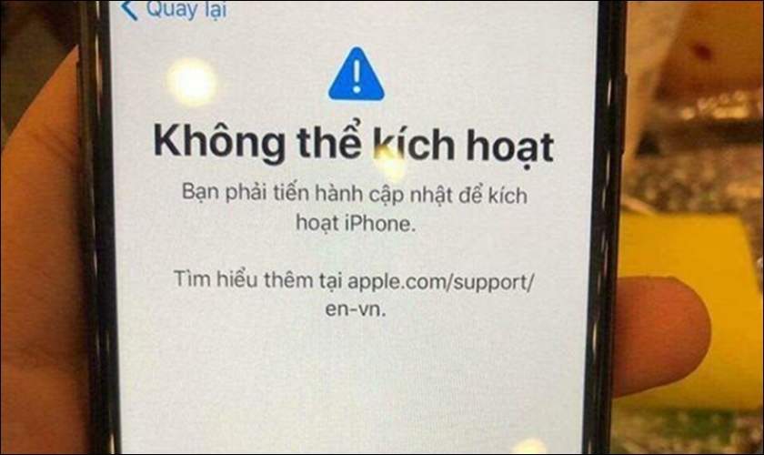 Lỗi không thể kích hoạt iPhone là gì?