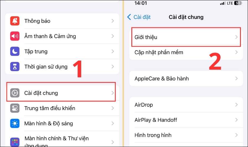 Vào giới thiệu trên iPhone