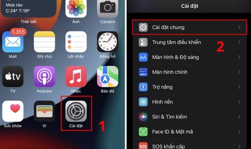 Reset iPhone X ngay trên thiết bị