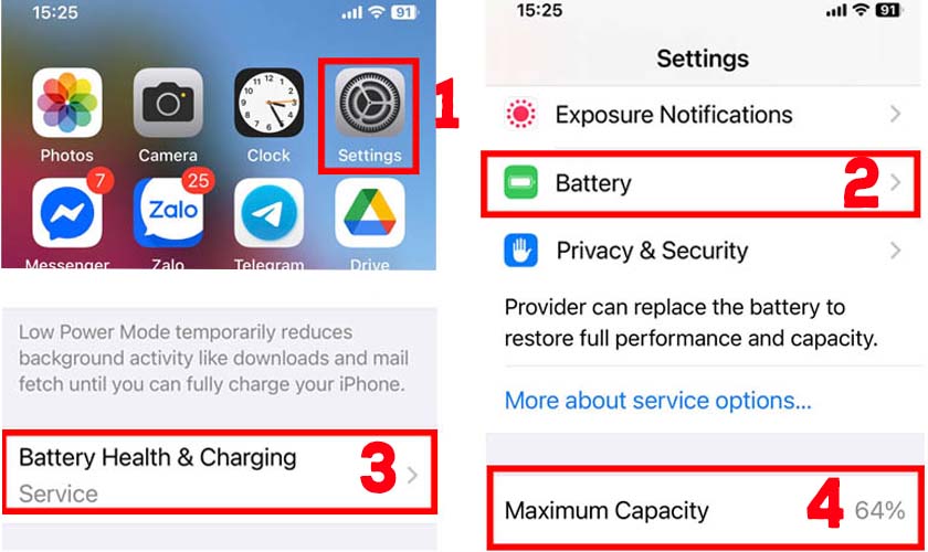 Dấu hiệu cần thay pin điện thoại iPhone 7 Plus mới