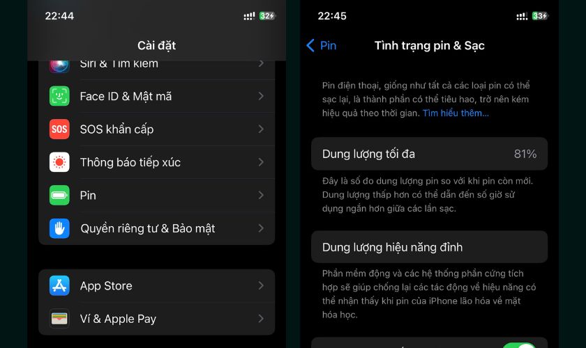 Kiểm tra tình trạng pin iPhone 8 trước khi quyết định thay mới