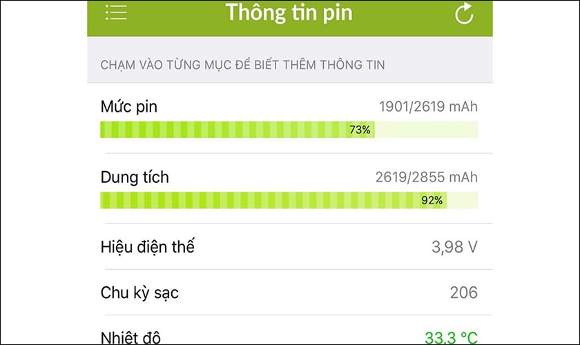 Cách kiểm tra pin iPhone 7 Plus bằng Battery Life