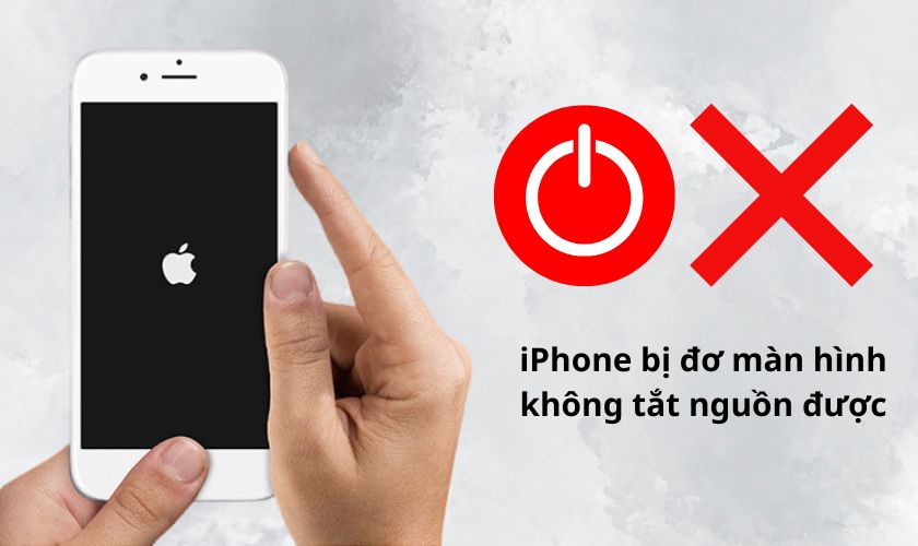 iPhone bị đơ màn hình không tắt nguồn được