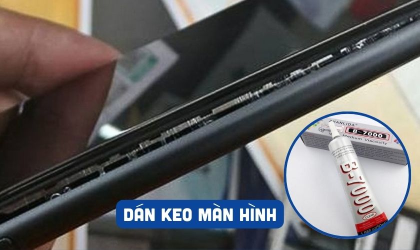 Dán lại lớp keo màn hình