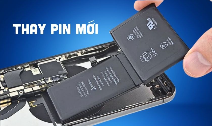 Thay pin mới cho điện thoại