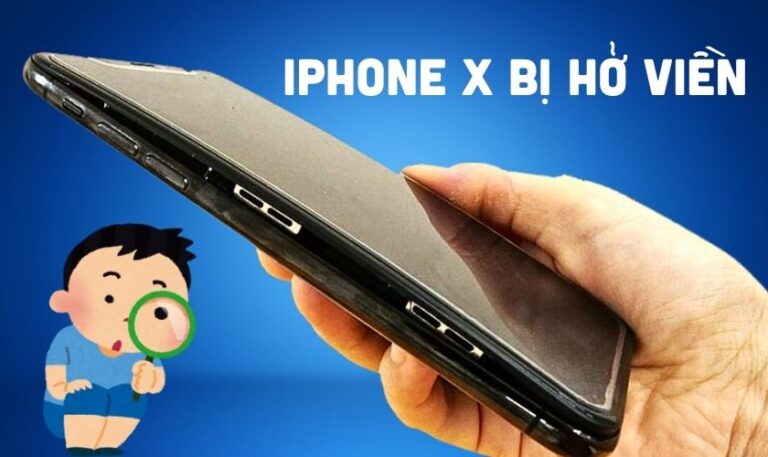 iPhone X bị hở viền màn hình làm sao khắc phục