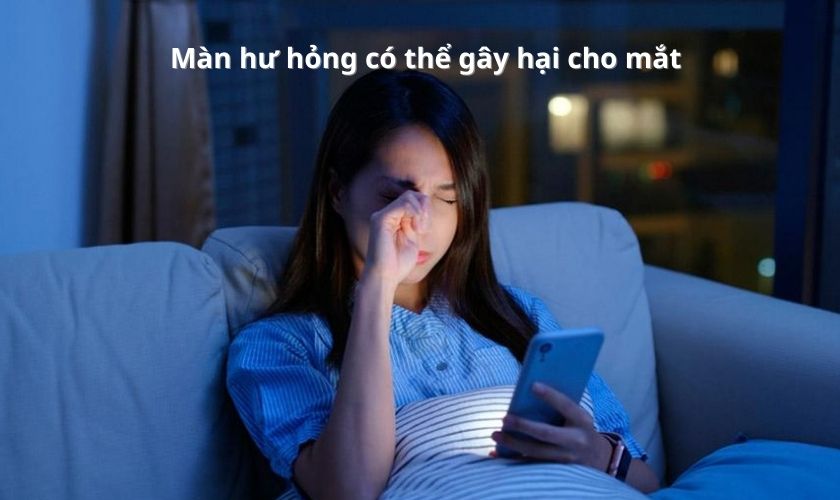 Màn hình ám hồng có thể gây hại cho mắt