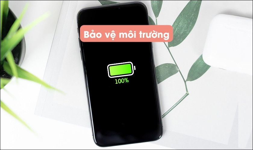 Tính năng tự ngắt sạc khi đầy của iPhone góp phần bảo vệ môi trường