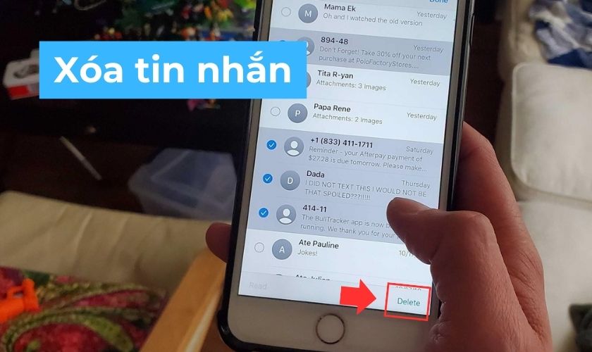 Xóa tin nhắn và điều chỉnh thời gian lưu trữ trên iPhone