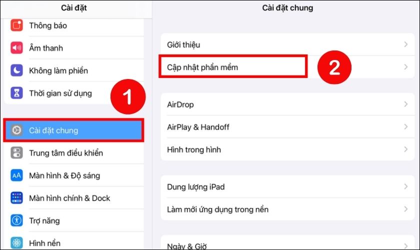 Cập nhật phần mềm mới cho iPad của bạn thường xuyên là cách giúp iPad 2 chạy nhanh hơn