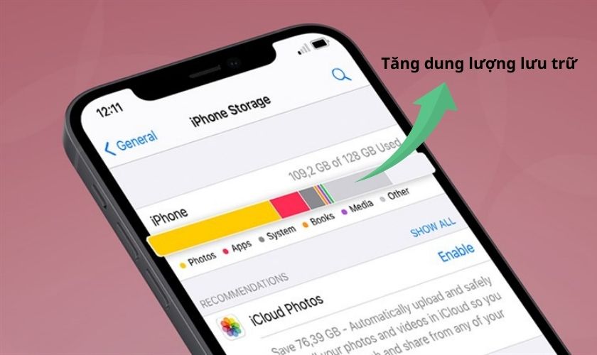 Giải phóng dung lượng iPhone tăng bộ nhớ lưu trữ