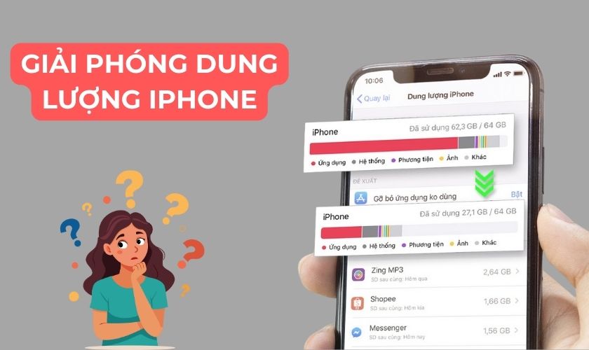 Hướng dẫn cách giải phóng dung lượng iPhone đơn giản, hiệu quả cao