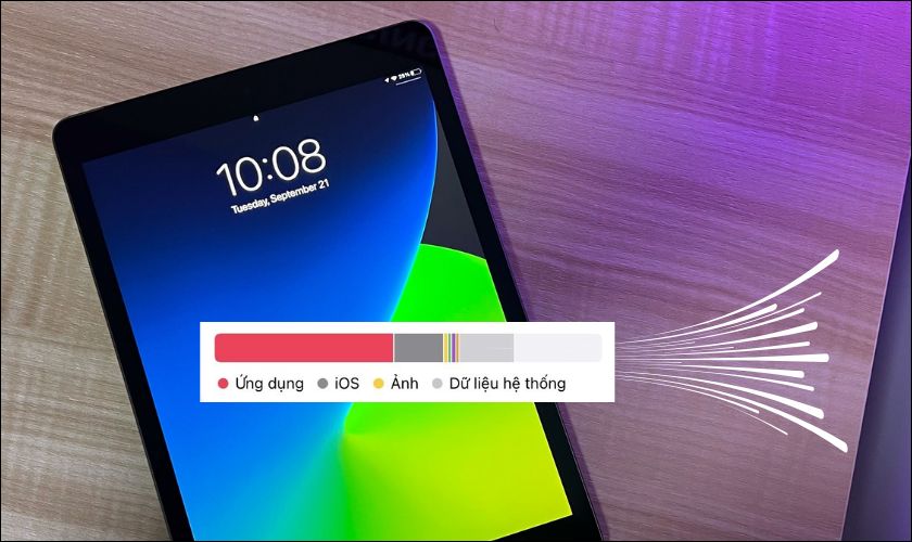 Giải phóng dung lượng giúp iPad hoạt động mượt mà, ít bị lỗi hệ thống