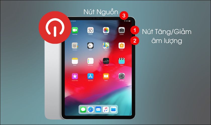 Hướng dẫn cách khắc khởi động lại với iPad không có nút Home