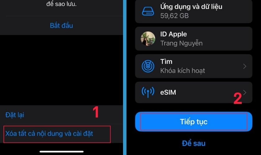 Khắc phục lỗi iPhone bị sập nguồn bằng cách khôi phục cài đặt