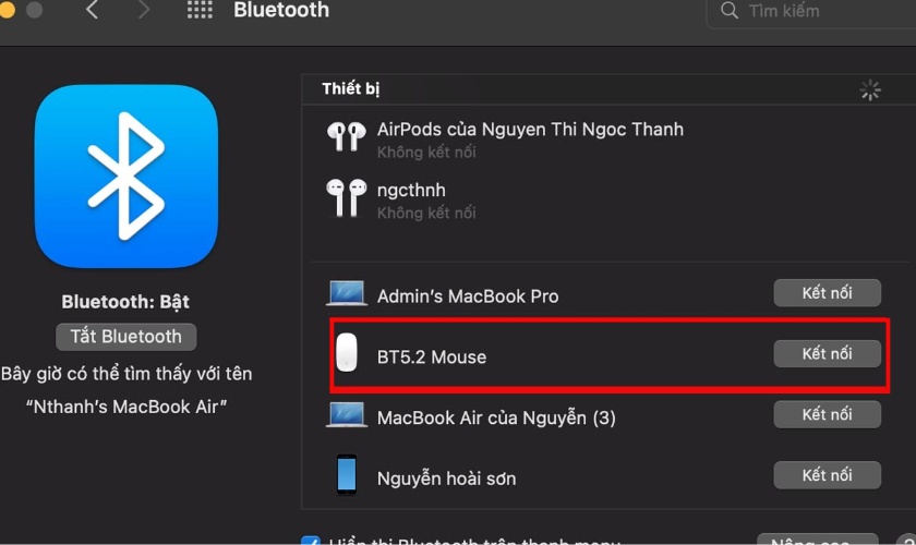 Kết nối chuột Bluetooth với MacBook bằng phím tắt Command + Space bước 4