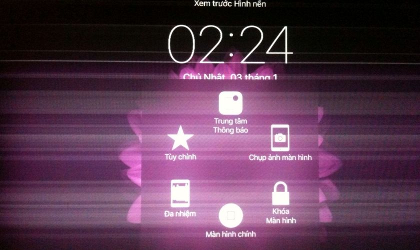 Dấu hiệu nhận biết khi màn hình iPad bị sọc