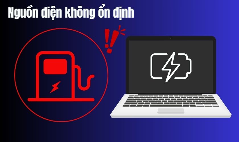 Sạc MacBook bị đứt do nguồn điện không ổn định