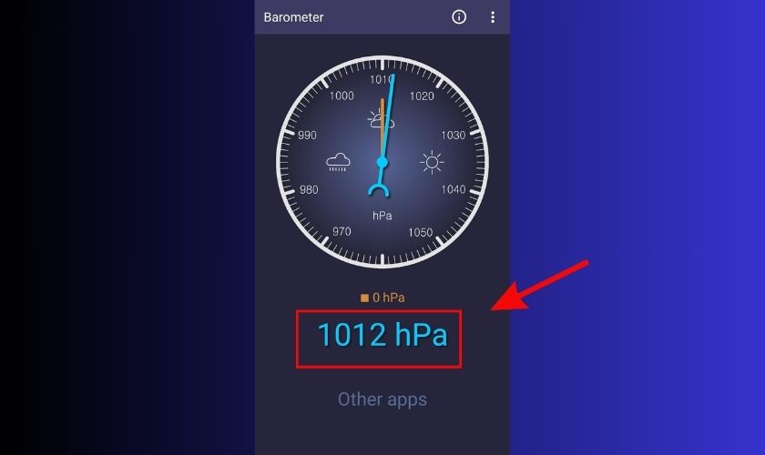 Tải ứng dụng hPa Barometer để test áp suất iPhone