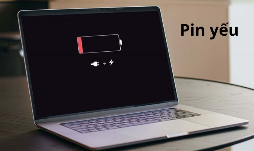 Tình trạng pin Macbook yếu