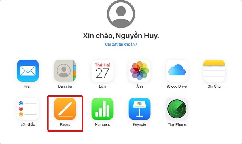 Sử dụng iCloud Drive xử lý Word bị lỗi trên MacBook bước 2