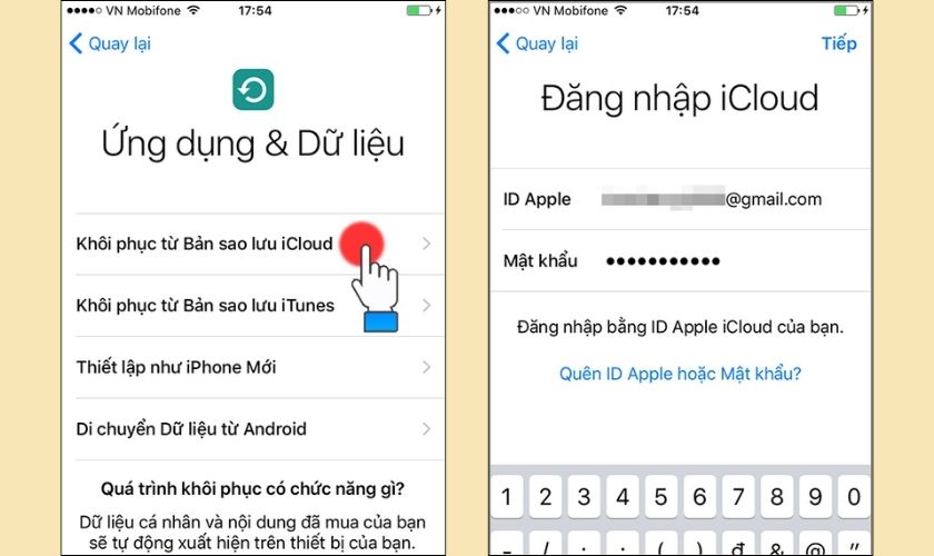 Đăng nhập Tài khoản iCloud