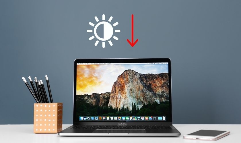 Biểu hiện khi MacBook bị tối màn hình