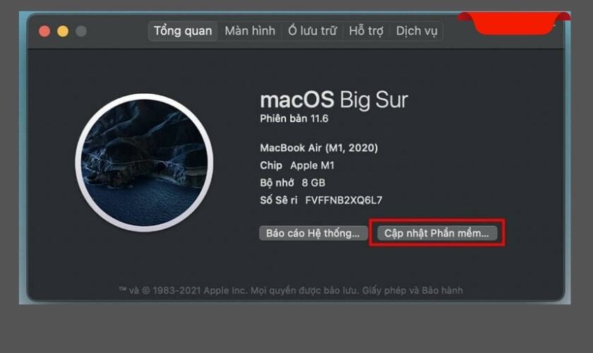 Cập nhật macOS mới